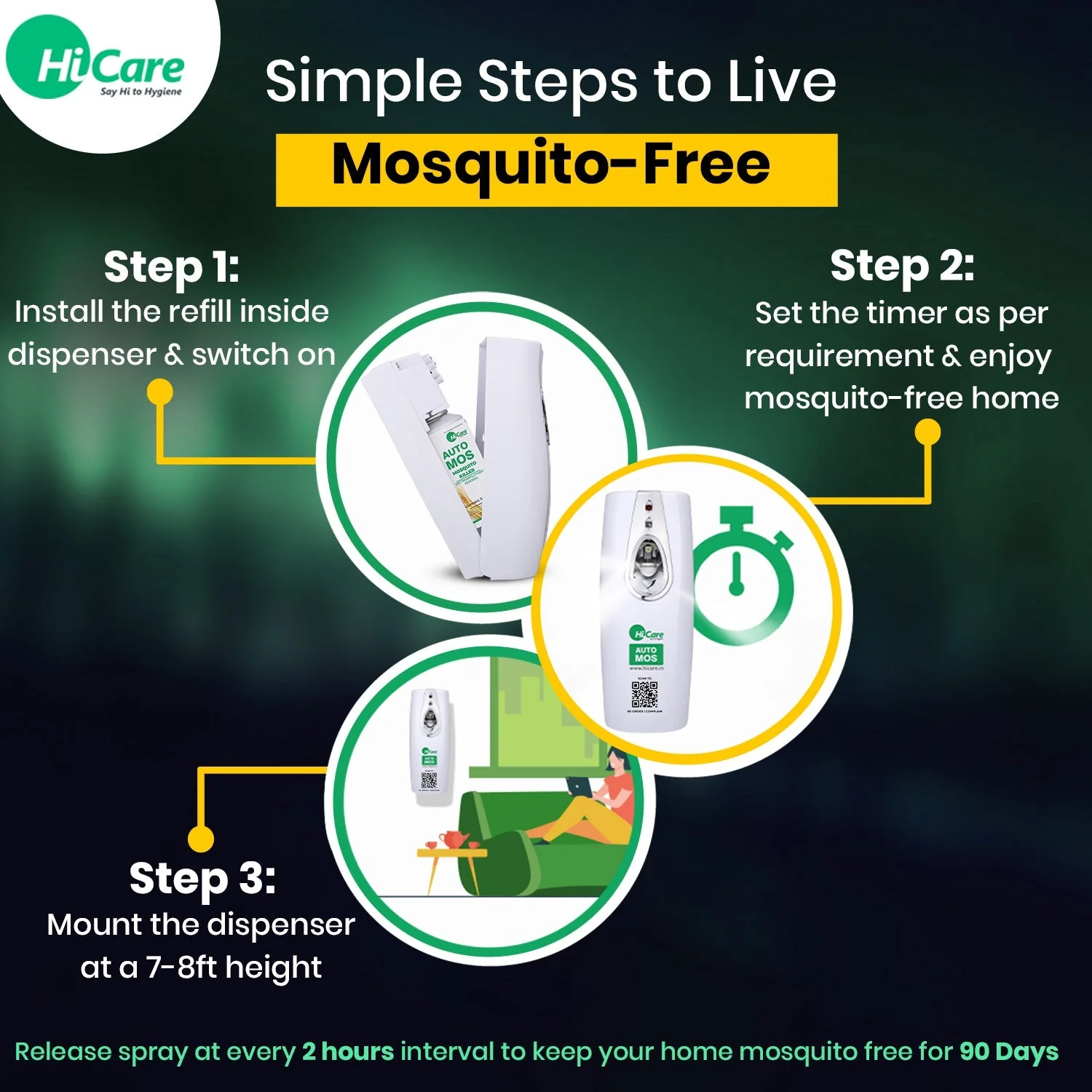 AutoMos Mosquito Repellent Dispenser Pack of 2 - Image 4