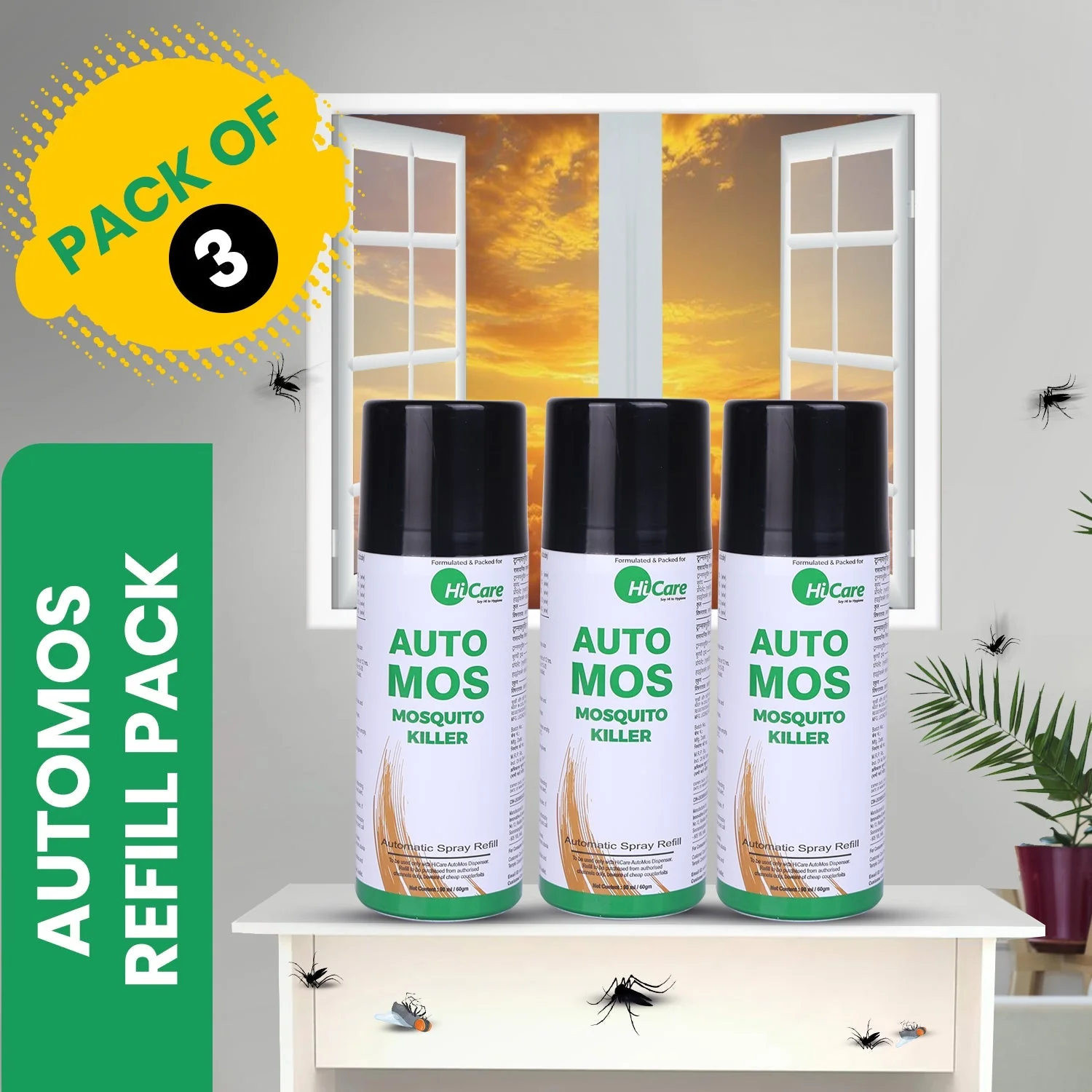 AutoMos Mosquito Refill (Pack of 3) | 90 Days Protection Per Refill - Image 6
