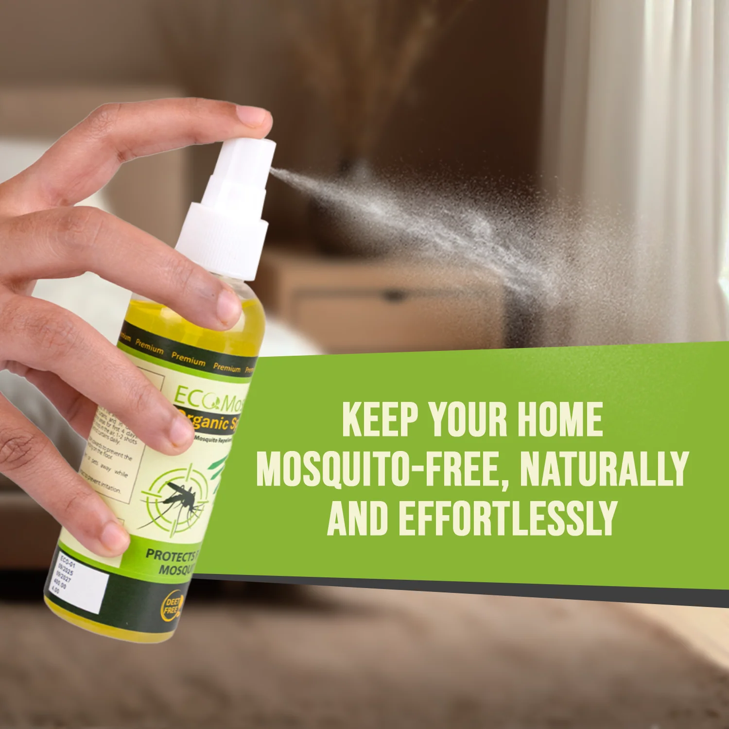 EcoMos Organic Mosquito Repellent Spray - Image 3