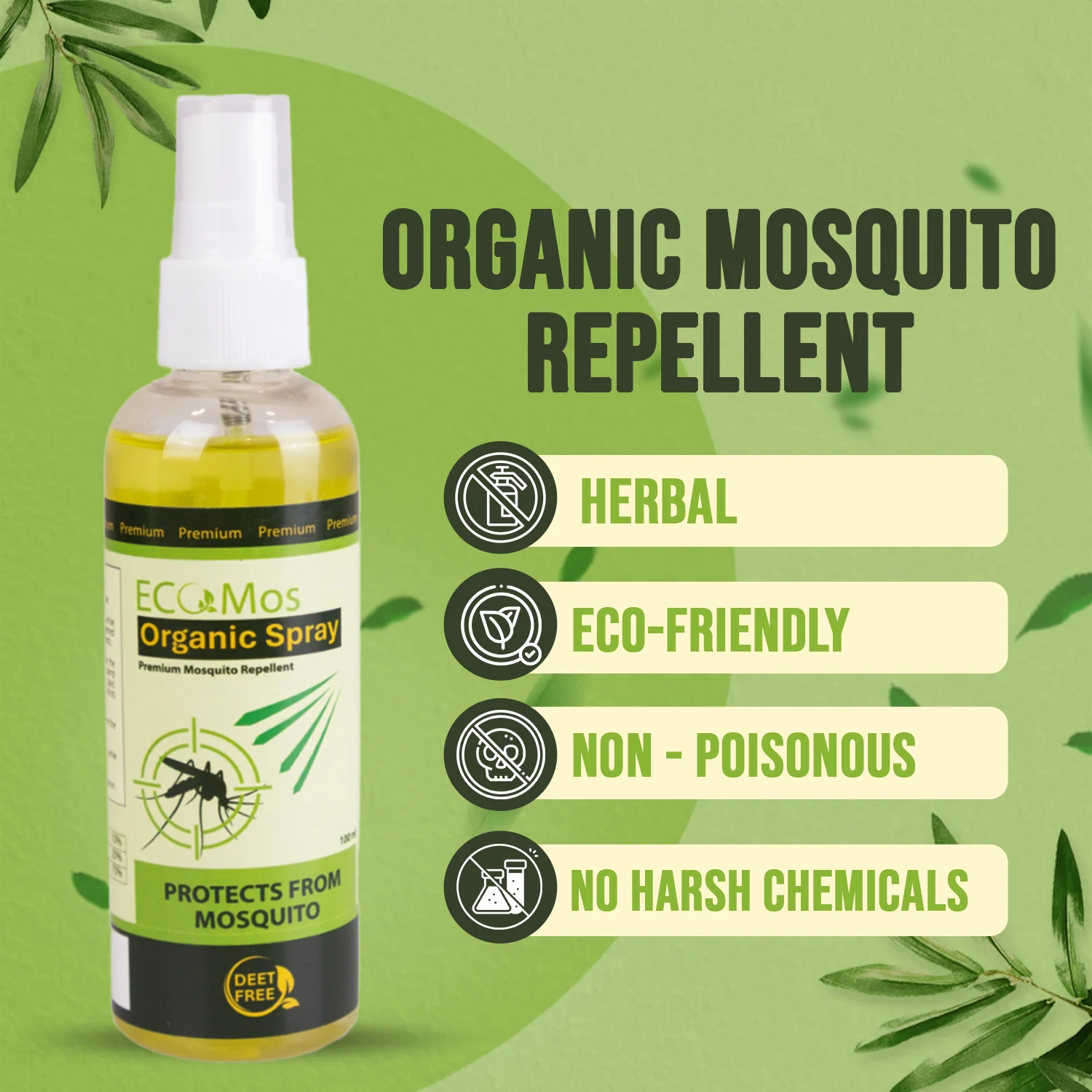 EcoMos Organic Mosquito Repellent Spray - Image 4