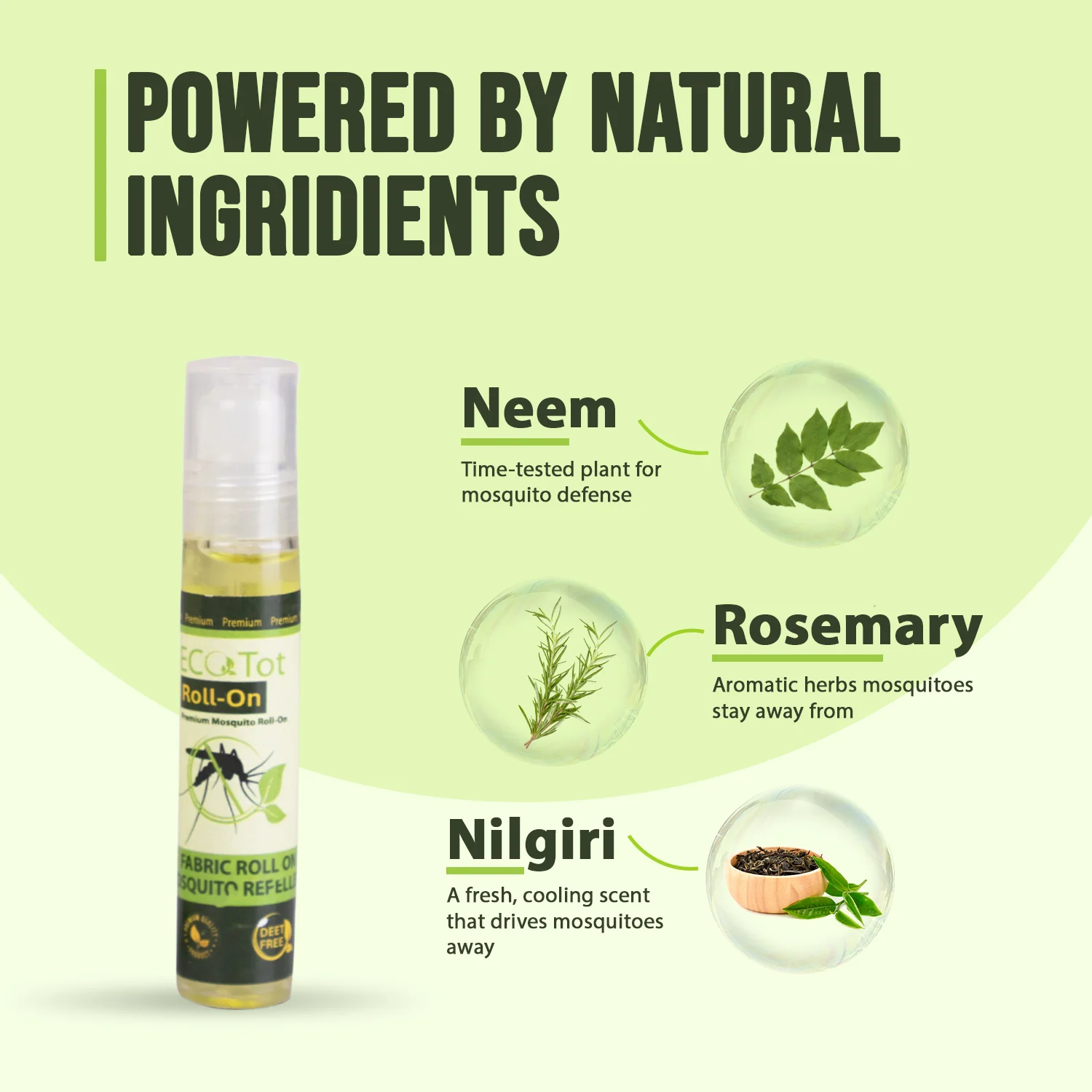 EcoTot Mosquito Repellent Roll-On (10ml) – 100% Natural, DEET-Free | 8-Hour Protection for Kids & Adults | Fabric-Safe & Travel-Friendly - Image 4