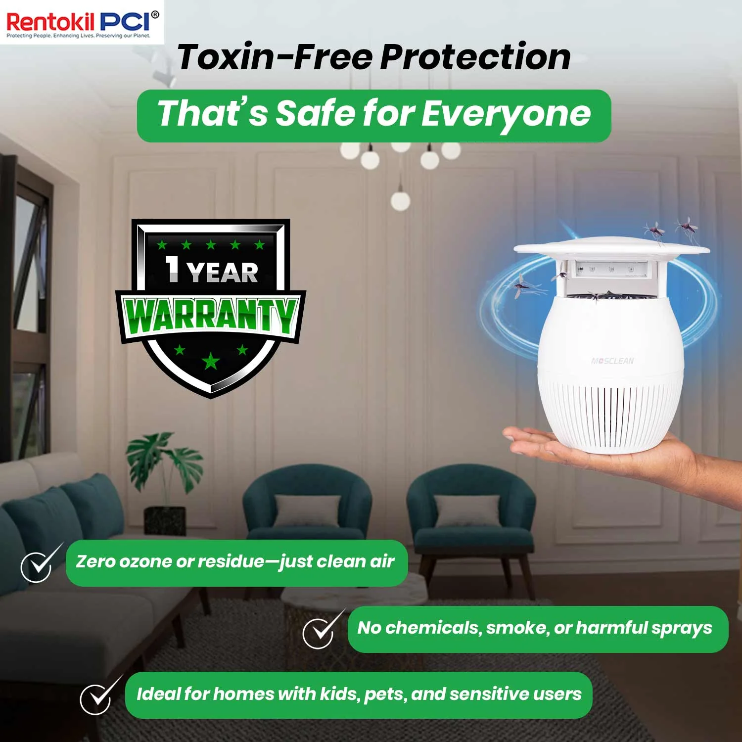 MosClean White Mosquito Trap (IH2 Model) - Image 6