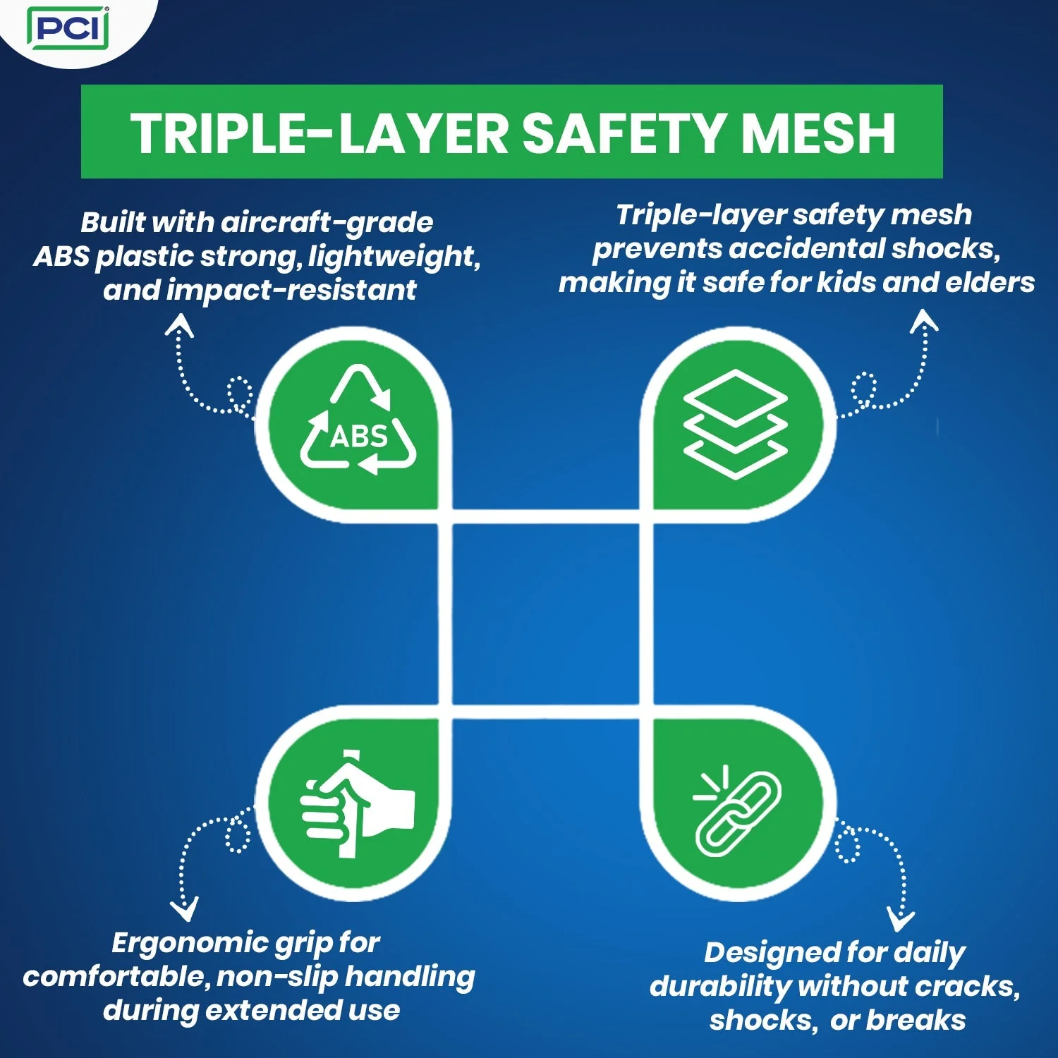 PCI ExpertO Rechargeable Mosquito Bat | 1200mAh Li-ion Battery - Image 3