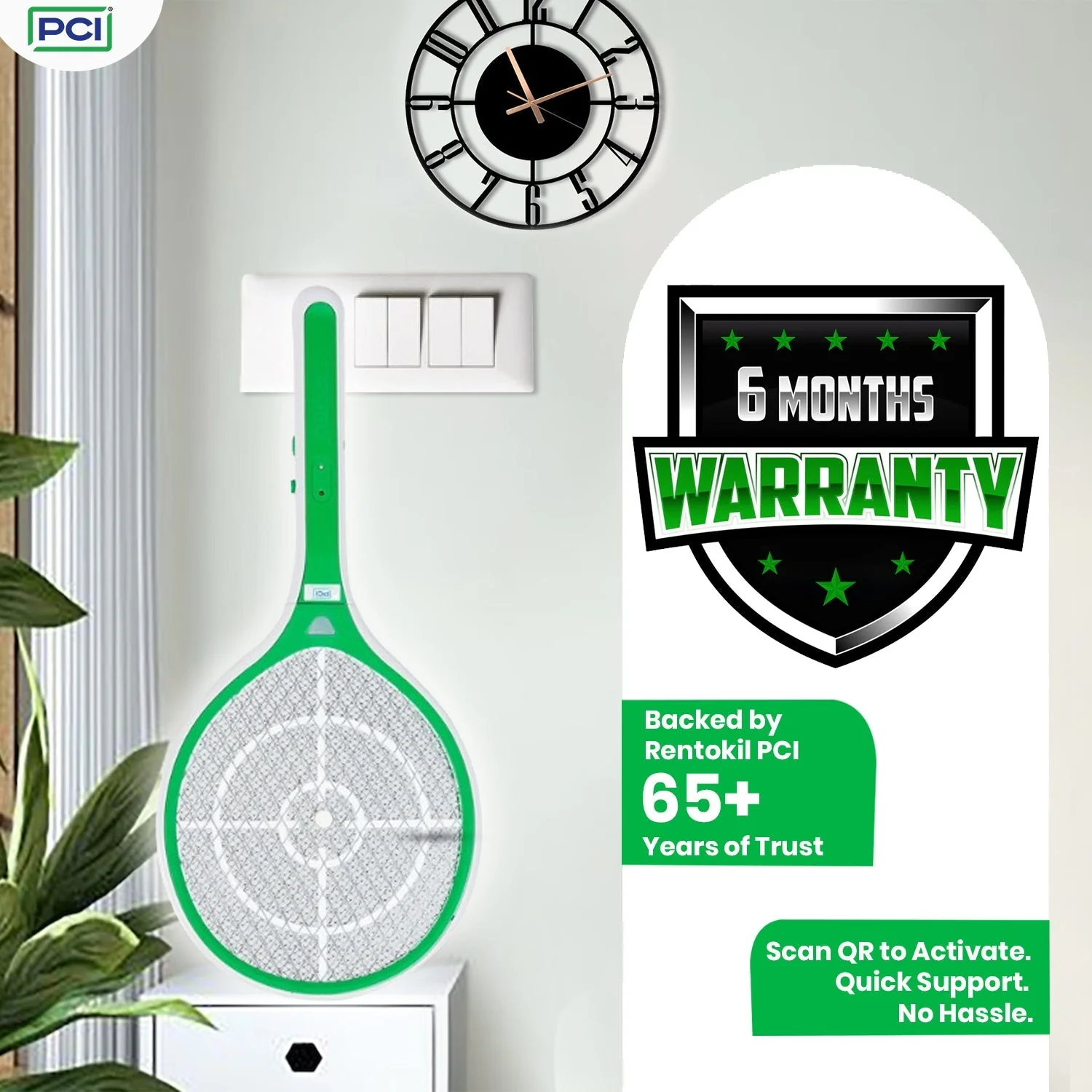 PCI ExpertO Rechargeable Mosquito Bat | 1200mAh Li-ion Battery - Image 5