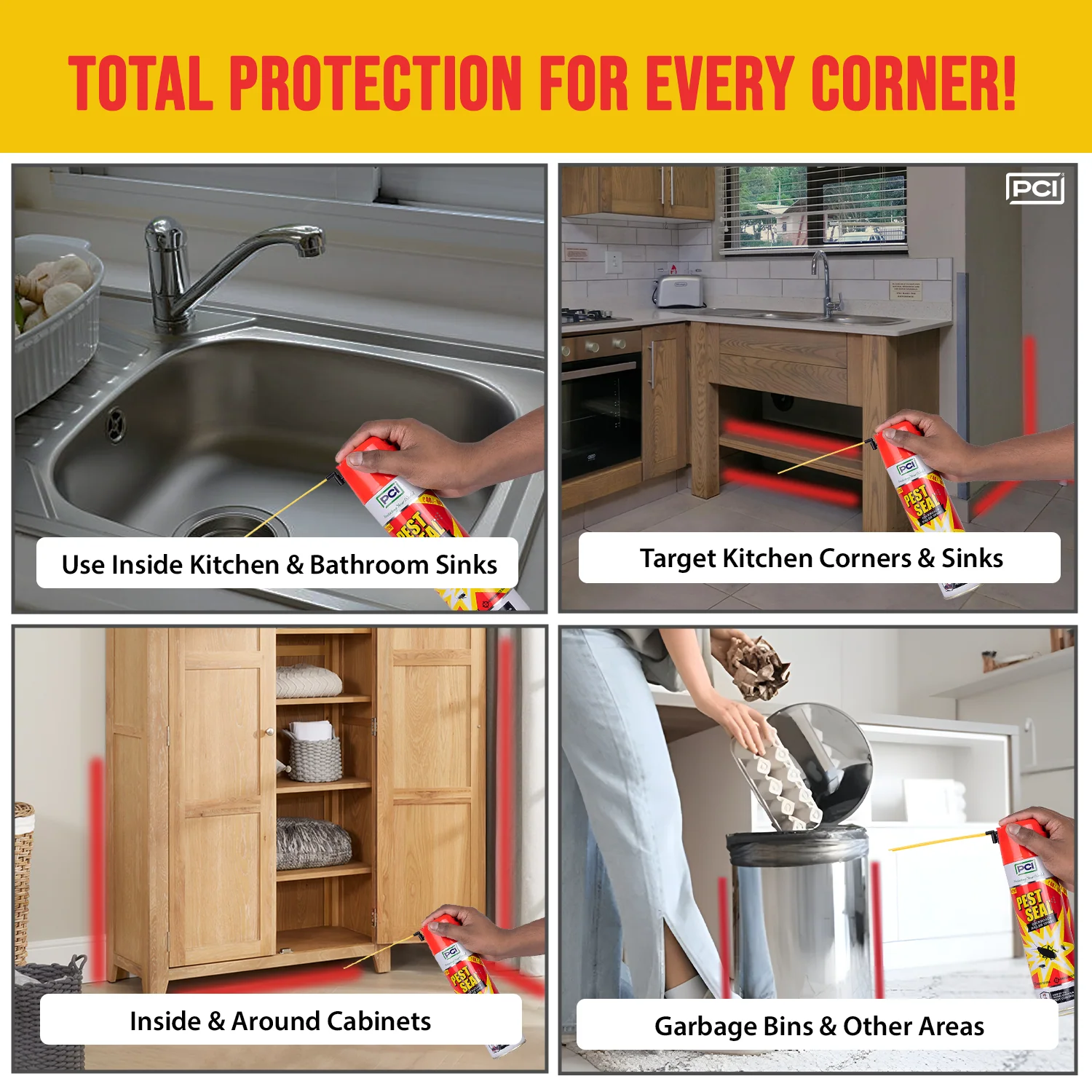 Pest Seal Insect Killer Spray for Roaches - 200ML (Pack of 2) - Image 4