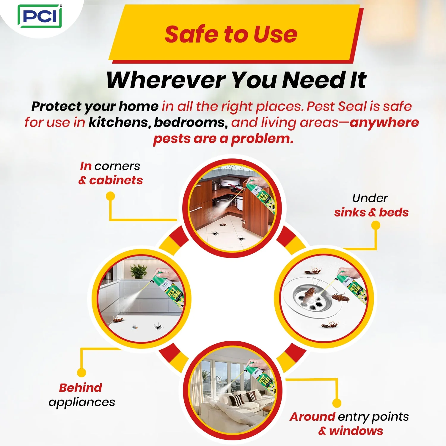 Pest Seal Cockroach Spray Pack of 3 (200ML) - Image 10