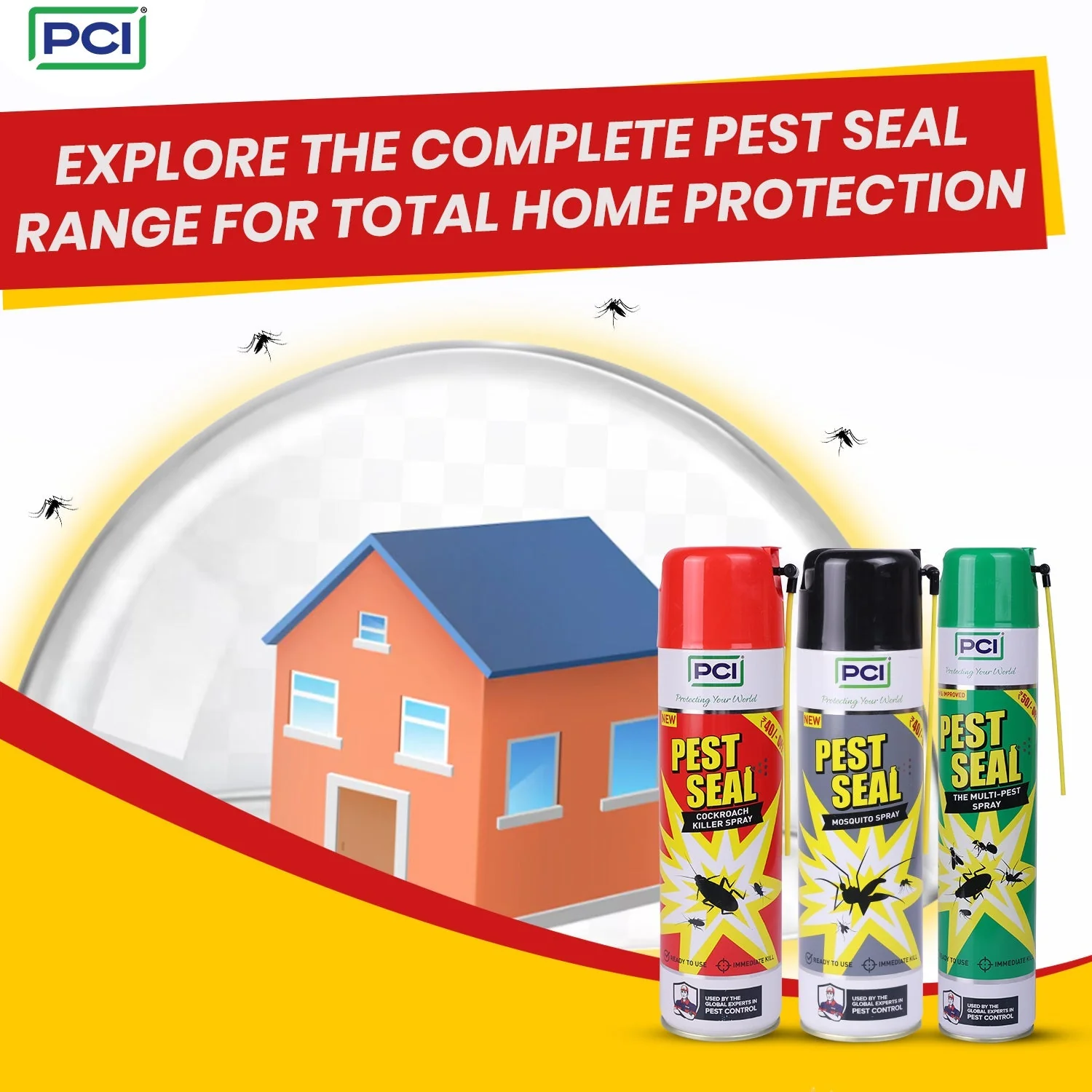 Pest Seal Insect & Mosquito Repellent Spray - 2 x 425ML - Image 3