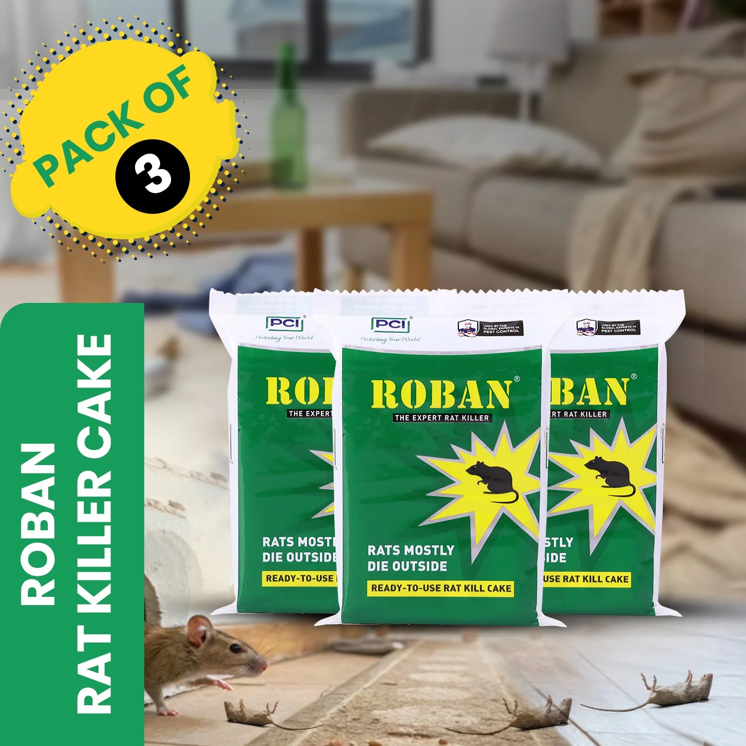 Roban Rat Cake - 100G (Pack of 3) - Image 6