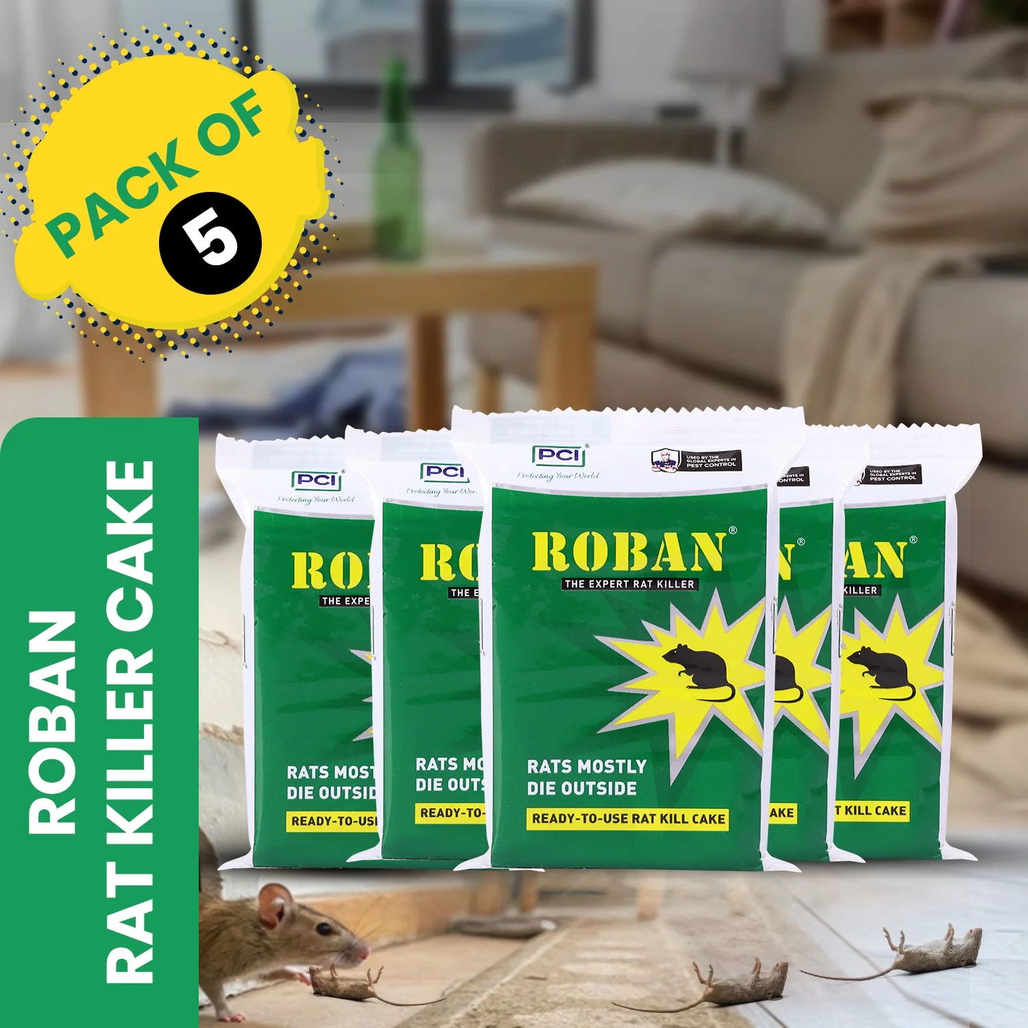 Roban Rat Cake - 100G (Pack of 5) - Image 6