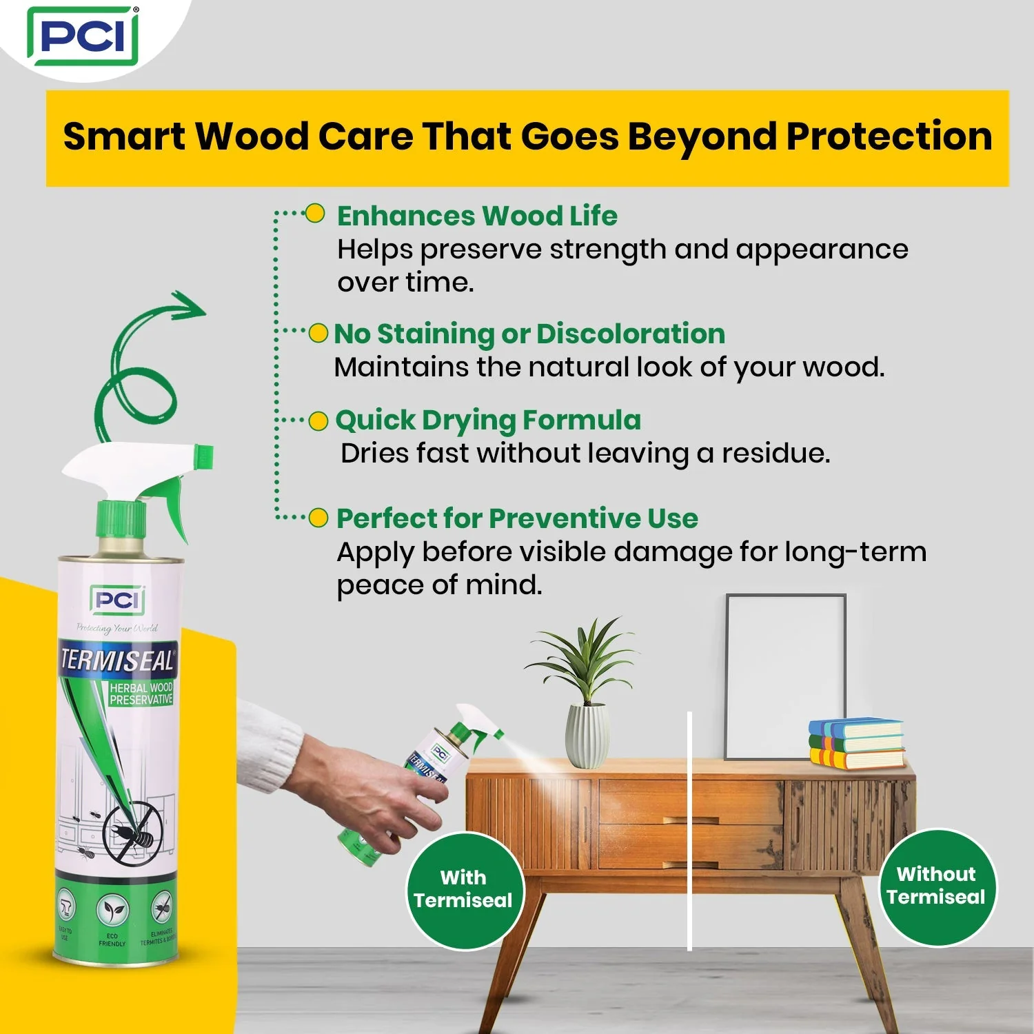 Termiseal Herbal Wood Preservative Spray - 500ml - Image 3